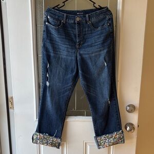 INC Blue Distressed Women Jeans
